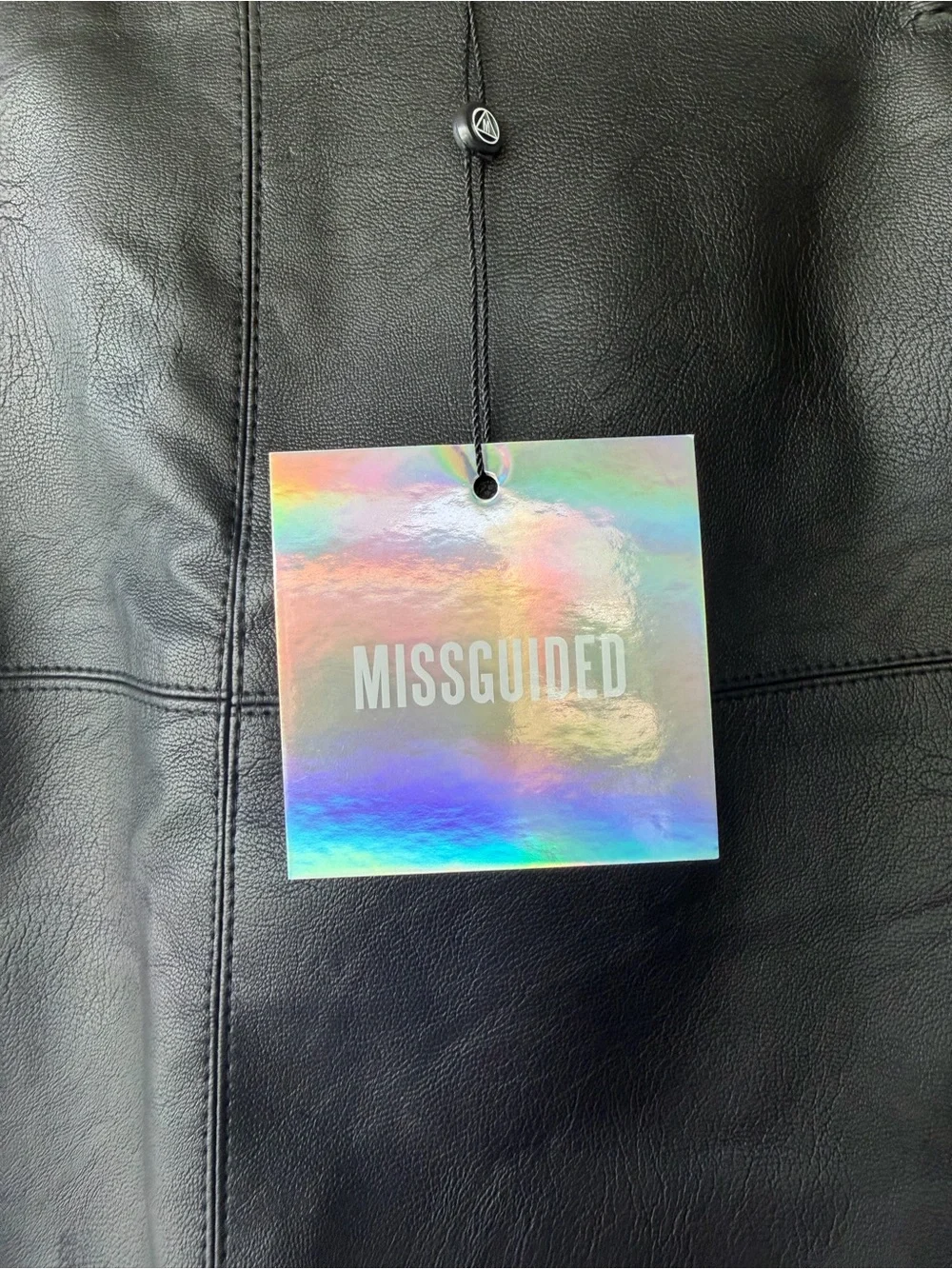 Missguided Mini Faux Leather Skirt in Black